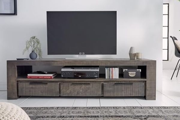 Sitheim-Europe Lowboard Woodridge Massives TV-Board 170cm Mangoholz Low-board mit 3 Schubladen