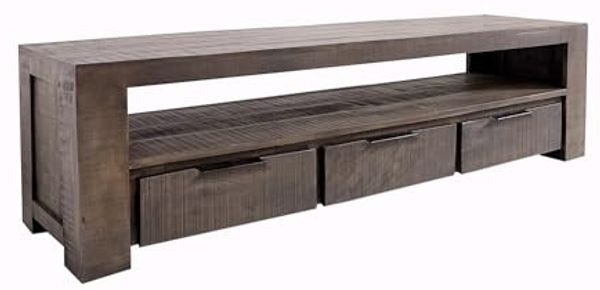 Sitheim-Europe Lowboard Woodridge Massives TV-Board 170cm Mangoholz Low-board mit 3 Schubladen Bild 5