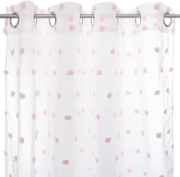 Fenstergardine für Kinderzimmer, rosa, 140 x 240 cm, Atmosphera Créateur d'intérieur