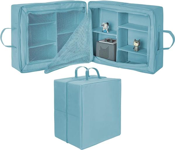 ONVAYA® Aufbewahrungsbox | hellblau | vielseitiger Multifunktions-Organizer | Organizer-Box für Kleidung, Schuhe, Kinderzimmer oder Badezimmer | Aufbewahrungstasche aus Stoff | Geeignet als Kofferorganizer | faltbar & stapelbar