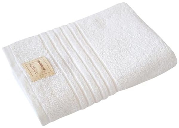 Bio Baumwolle Handtücher - alle Größen & Trendfarben Duschtuch, 70x140 cm, weiß