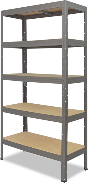 shelfplaza PRO 180x110x40 cm Schwerlastregal in grau mit 5 Böden und 200 kg Traglast pro Boden Bild 7