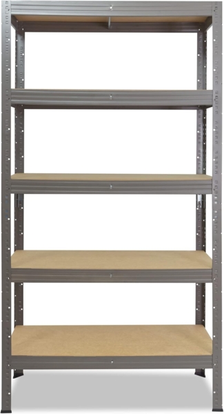 shelfplaza PRO 180x110x40 cm Schwerlastregal in grau mit 5 Böden und 200 kg Traglast pro Boden Bild 6