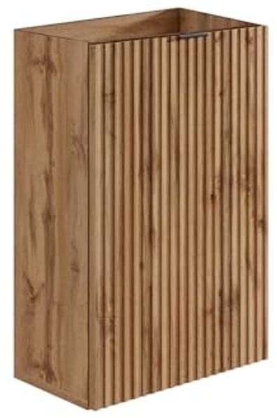 Vente-unique - VAHIRA Toilet unit Holz, Platte Beige - B 22 cm x H 60 cm x L 40 cm
