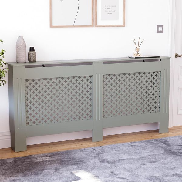 Vida Designs Kommoden & Sideboards, Mitteldichte Holzfaserplatte, Grau, Extra Groß