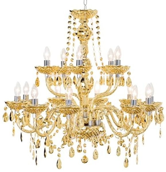 riess-ambiente Kronleuchter CRYSTAL 80cm gold, ohne Leuchtmittel, Wohnzimmer · Acryl · Schlafzimmer · Barock Design
