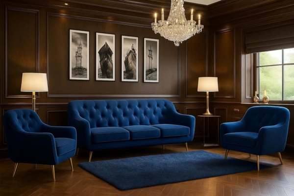 Wohnzimmer-Set BENITO 4: 3-Sitzer Sofa + 2 Sessel