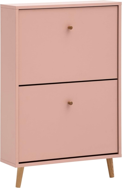 Schildmeyer Bjarne Schuhschrank 160169, apricot, 59,8 x 19,5 x 92,2 cm, platzsparend durch geringe Tiefe