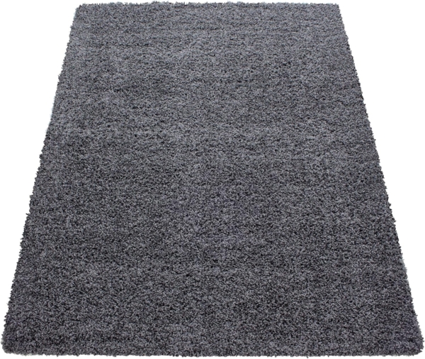Carpetsale24 Shaggy Hochflor Teppich Wohnzimmer 300x400 cm Grau - Modern Flauschiger Teppich Extra Weich, Pflegeleicht und Einfarbig - Ideal als Teppich für Schlafzimmer, Esszimmer und Küche Bild 2