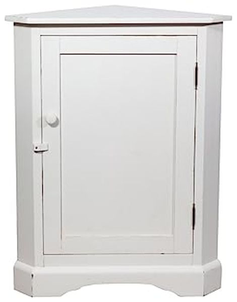 Biscottini Eckecke aus Massivholz, 92 x 50,5 x 50 cm, Holzschrank für Küche und Wohnzimmer, Küchenecke, hergestellt in Italien
