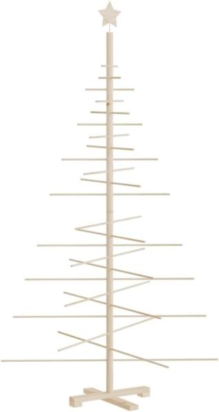 Weihnachtsbaum Holz zum Schmücken 180 cm Massivholz Kiefer 357991