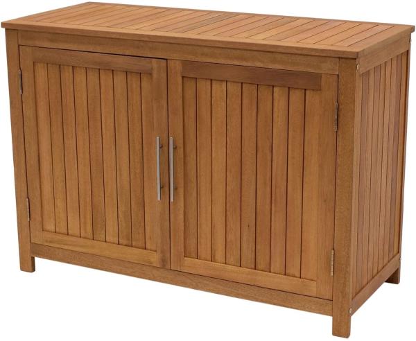 Sideboard, Eukalyptusholz dunkelbraun, geölt, 85 x 50 x 120 cm