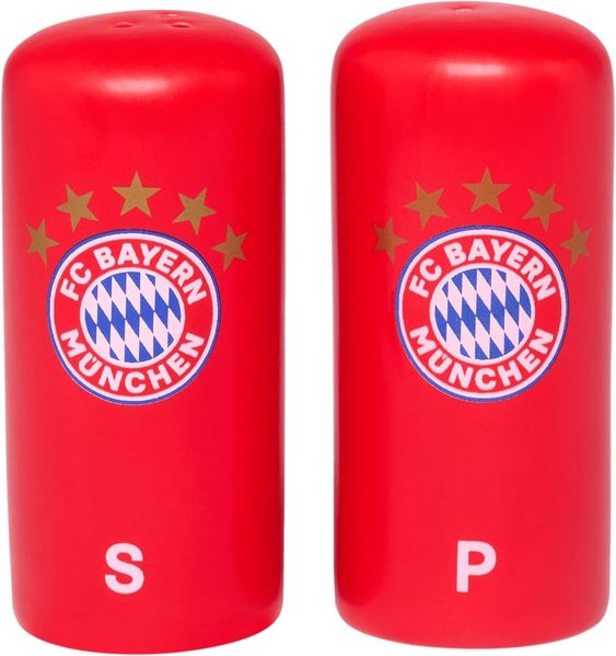 FC Bayern München Frühstücksbrett FC Bayern München Salz- & Pfefferstreuer Rot I Keramik I Fußball, Keramik