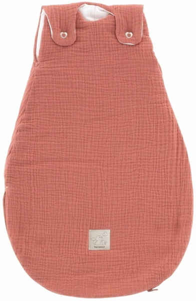 Außenschlafsack LIEBMICH Baumwollmusselin aprikose, Größe 62/68