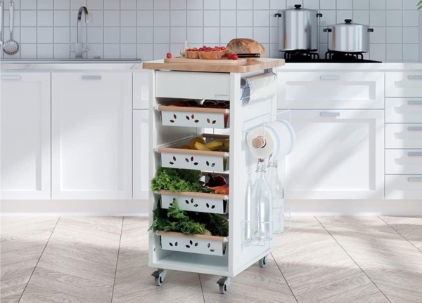 Foppapedretti Bistrot Servierwagen, Walnuss Bild 8