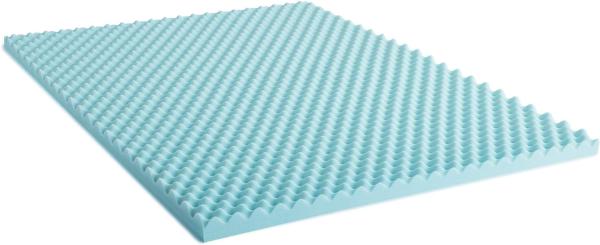 LUCID 5 cm Convoluted Gel Memory Foam Mattress Topper, Super King (180x200 cm) Bild 7
