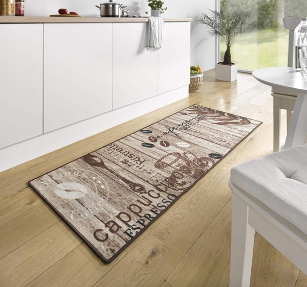 HANSE Home Küchenläufer Delicious Coffee, rechteckig, Höhe: 8 mm, Läufer, Rutschfest, Küchenteppich, Küche, Teppich, Pflegeleicht
