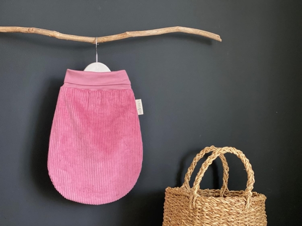 KraftKids Strampelsack Cord Breitcord Rosa für den Frühling/Sommer aus Musselin Baumwolle in zwei Größen erhältlich Bild 2