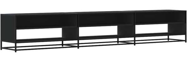 TV-Schrank Schwarz 270x40x46 cm Holzwerkstoff