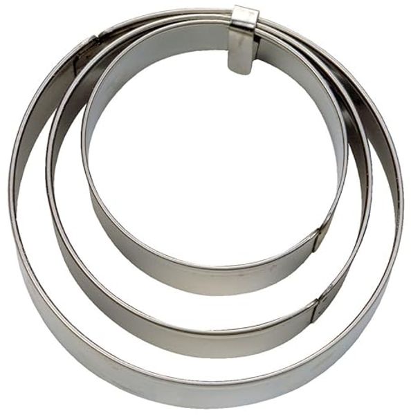 Städter Ausstecher Edelstahl Ring-Satz 3-tlg. 3 / 4 / 5 cm klein