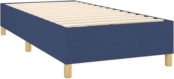 vidaXL Boxspringbettgestell Blau 90x190 cm Stoff 3120927 Bild 5