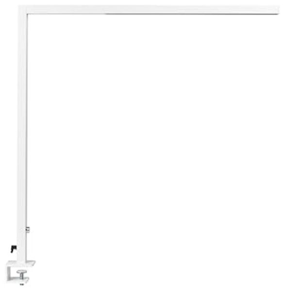 LED Schreibtischlampe klemmbar VOLANS mit Dimmer Metall Weiß