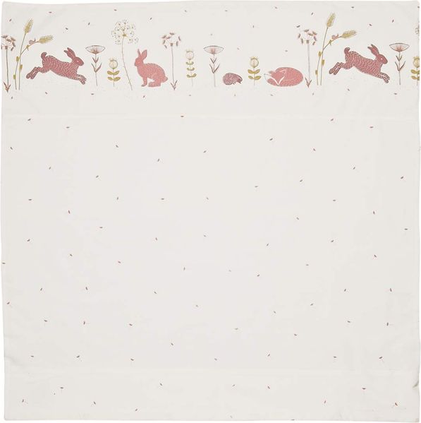 Taftan Deckenbezug Hello World Rosa 80x80 cm Rosa