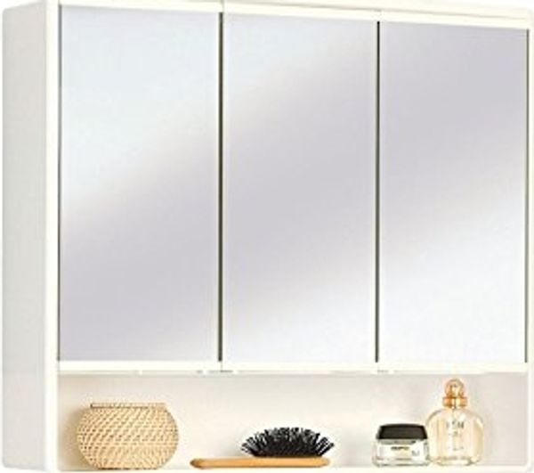 Jokey 'Lymo' Spiegelschrank Bad 3-türig Badmöbel, Hängeschrank, weiß, 49,5 x 14,5 x 58 cm