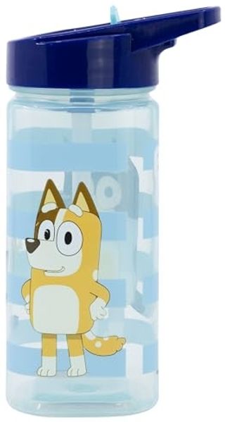 Bluey Trinkflasche Kinder Wasserflasche 510 ml eckige Trinkflasche für Schule Freizeit