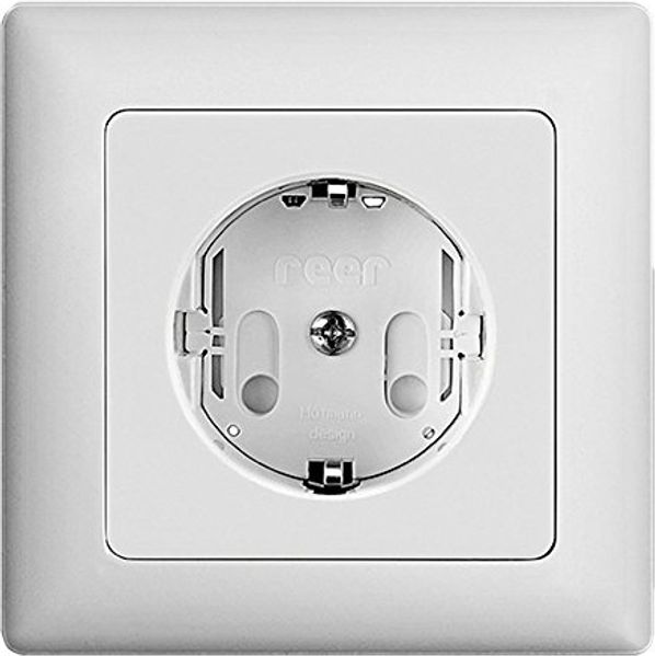 reer 3245.010 - Steckdosenschutz, schraubbar, weiß, 10 Stück