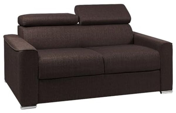 Vente-unique - VIZIR Sofa Stoff Braun - B 223 cm94 cm x H 110 cm95 cm x L 196 cm