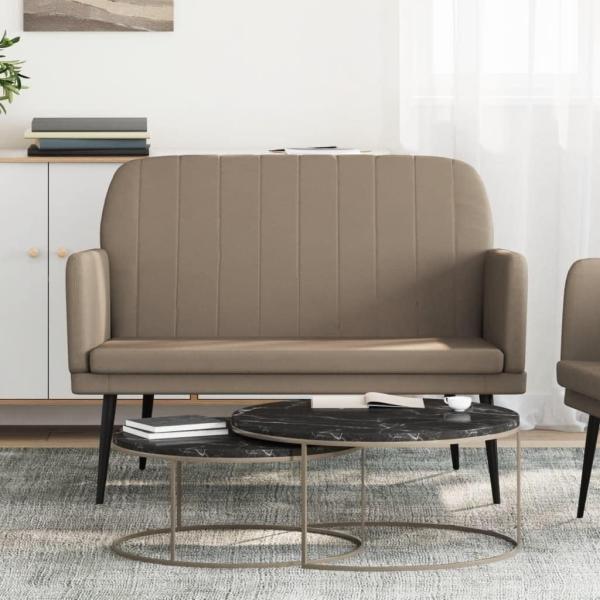 vidaXL Sitzbank Cappuccino-Braun 107 x 80 x 81 cm Kunstleder