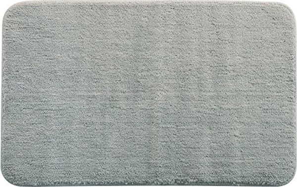 spirella® Badevorleger, Badeteppich "Rosario" grau, 50x80 cm, waschbar, Anti-Rutsch, 100% Microfaser