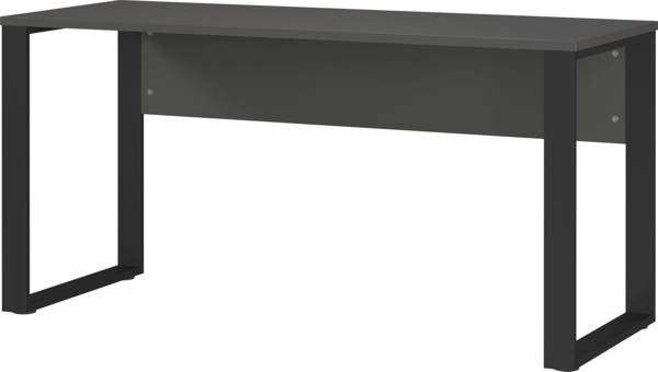 Germania Schreibtisch 5008-613 GW-Adrano, in Graphit/Schwarz, mit Metallkufen, 150 x 74 x 60 cm (BxHxT)