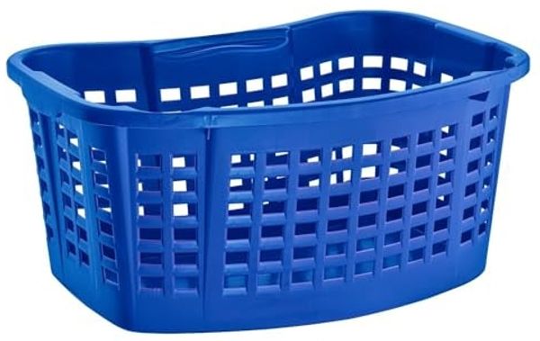 Buri Wäschekorb, 40L Wäsche Box Volumen, Wäschesammler mit 60 x 40 x 28 cm Außenmaß, Wäsche Sortierer groß, Aufbewahrungskorb