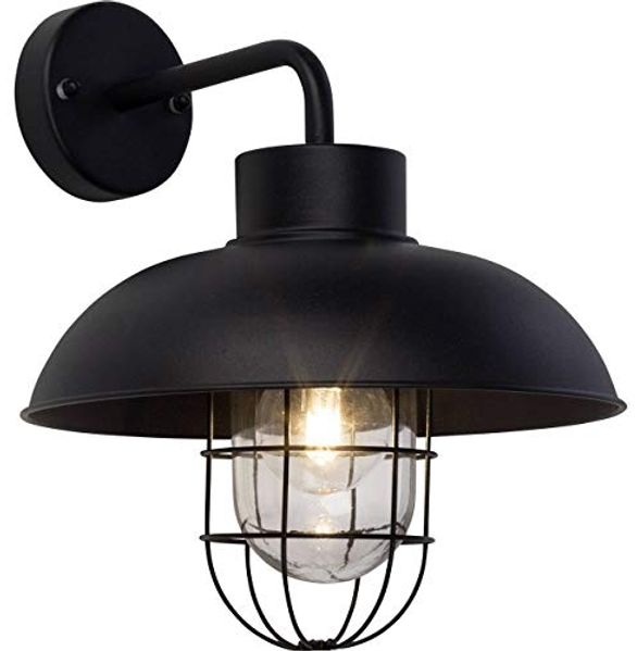 Brilliant Leuchten No. 96297-06 Aussenwandleuchte Portland hängend E27 IP44 schwarz