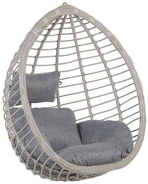 Hängesessel Rattan grau ø 106 cm TOLLO