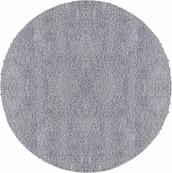 Carpetsale24 Shaggy Hochflor Teppich Wohnzimmer 200 cm Rund Hellgrau - Modern Flauschiger Teppich Extra Weich, Pflegeleicht und Einfarbig - Ideal als Teppich für Schlafzimmer, Esszimmer und Küche