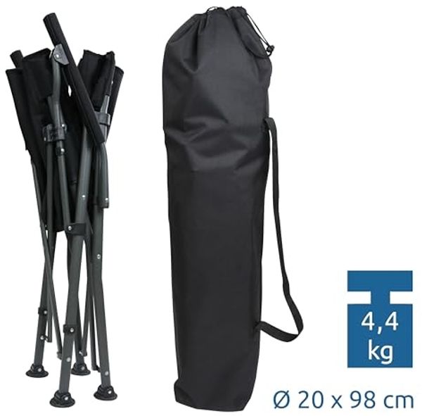 yourGEAR Faltstuhl your GEAR Campingstuhl Pesaro - gepolsterter Faltstuhl 3D Mesh 160kg Bild 6