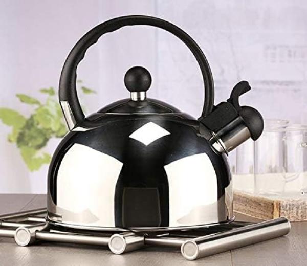 Edelstahl Flötenkessel, Wasserkocher Induktion, 2,5L