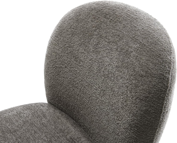 Drehstuhl Nube-Flex Bouclé Soft Schlamm Kreuzgestell breit Weiß 360° drehbar Wippfunktion Taschenfederkern Bild 5