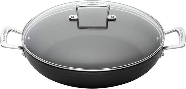 Le Creuset Aluminium-Antihaft Profipfanne mit Deckel, 26,0 cm