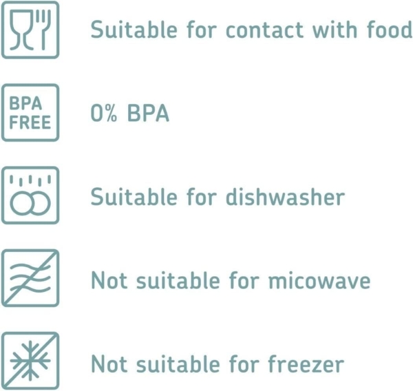 Mepal 4-tlg Vorratsdosen Spar-Set Omnia 700 ml Nordic White/Weiß Vorratsdose Frischhaltedose - ideal für die Aufbewahrung von trockenen Lebensmitteln Bild 3