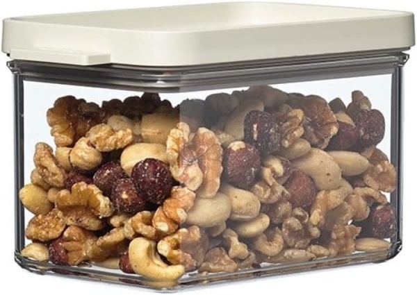 Mepal 4-tlg Vorratsdosen Spar-Set Omnia 700 ml Nordic White/Weiß Vorratsdose Frischhaltedose - ideal für die Aufbewahrung von trockenen Lebensmitteln Bild 2