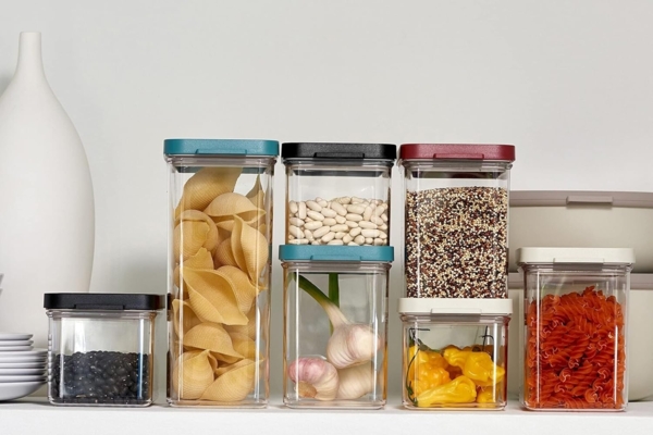 Mepal 4-tlg Vorratsdosen Spar-Set Omnia 700 ml Nordic White/Weiß Vorratsdose Frischhaltedose - ideal für die Aufbewahrung von trockenen Lebensmitteln Bild 5