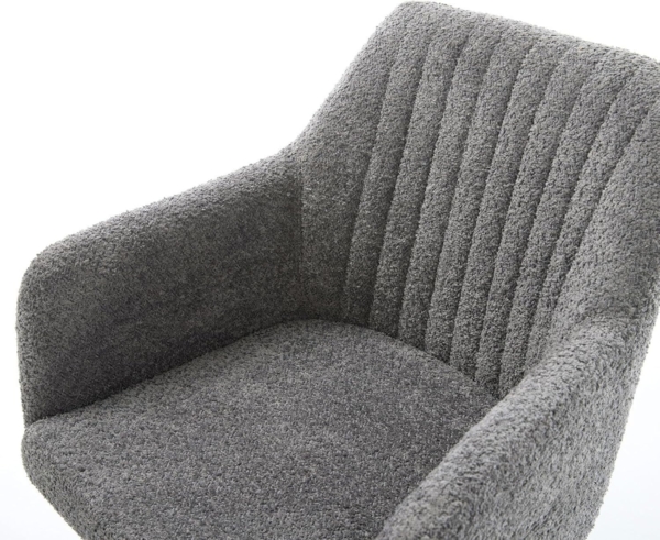 Freischwinger Greg-Flex Bouclé Grau Freischwinger flach Schwarz Bild 5