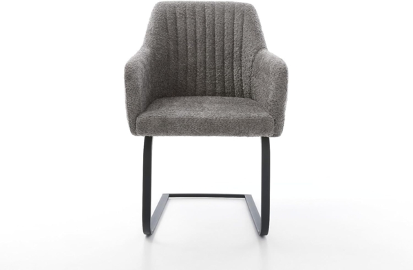 Freischwinger Greg-Flex Bouclé Grau Freischwinger flach Schwarz Bild 3