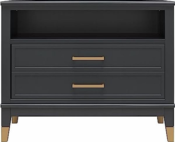 loft24 Nachtschrank Westerleigh Beistelltisch, Nachttisch, Nachtkonsole mit Schublade, MDF Bild 3