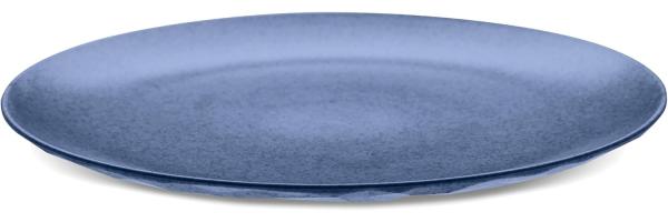 Koziol Flacher Teller Club Plate L, Speiseteller, Essteller, Thermoplastischer Kunststoff, Organic Blue, 4005671