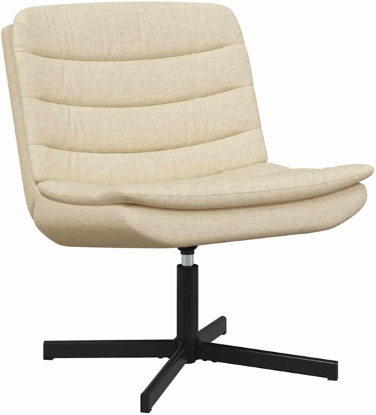 vidaXL Drehstuhl Creme 63 x 75 x 76 cm Stoff 42007356